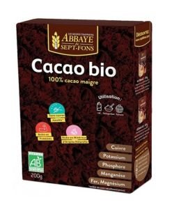Cacao maigre 100% BIO, 200 g
